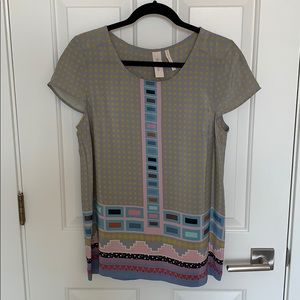 Anthropologie Aztec Blouse